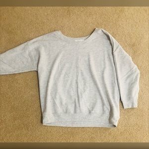 Gray sweat shirt